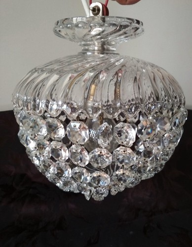 Lustre plafonnier cristal - lustre, de