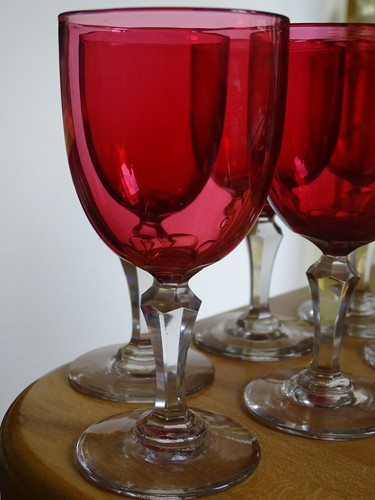 Anciens verres vin - 6,