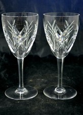 LOT DE 2 VERRES EN CRISTAL DE