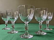 Lot de 5 verres en cristal