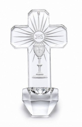 Croix benitier cristal - croix,