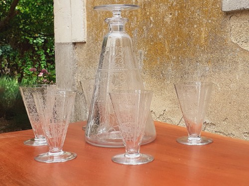 Carafe verres cristal - verres,