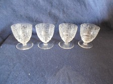 4 VERRES EN CRISTAL DE