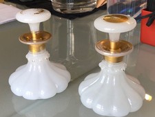 paire flacon opaline Baccarat