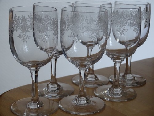 Baccarat anciens verres - 6,