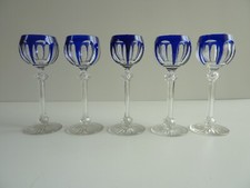 5 verres  à vin de BACCARAT