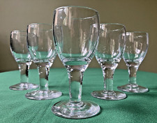 5 verres à liqueur cristal